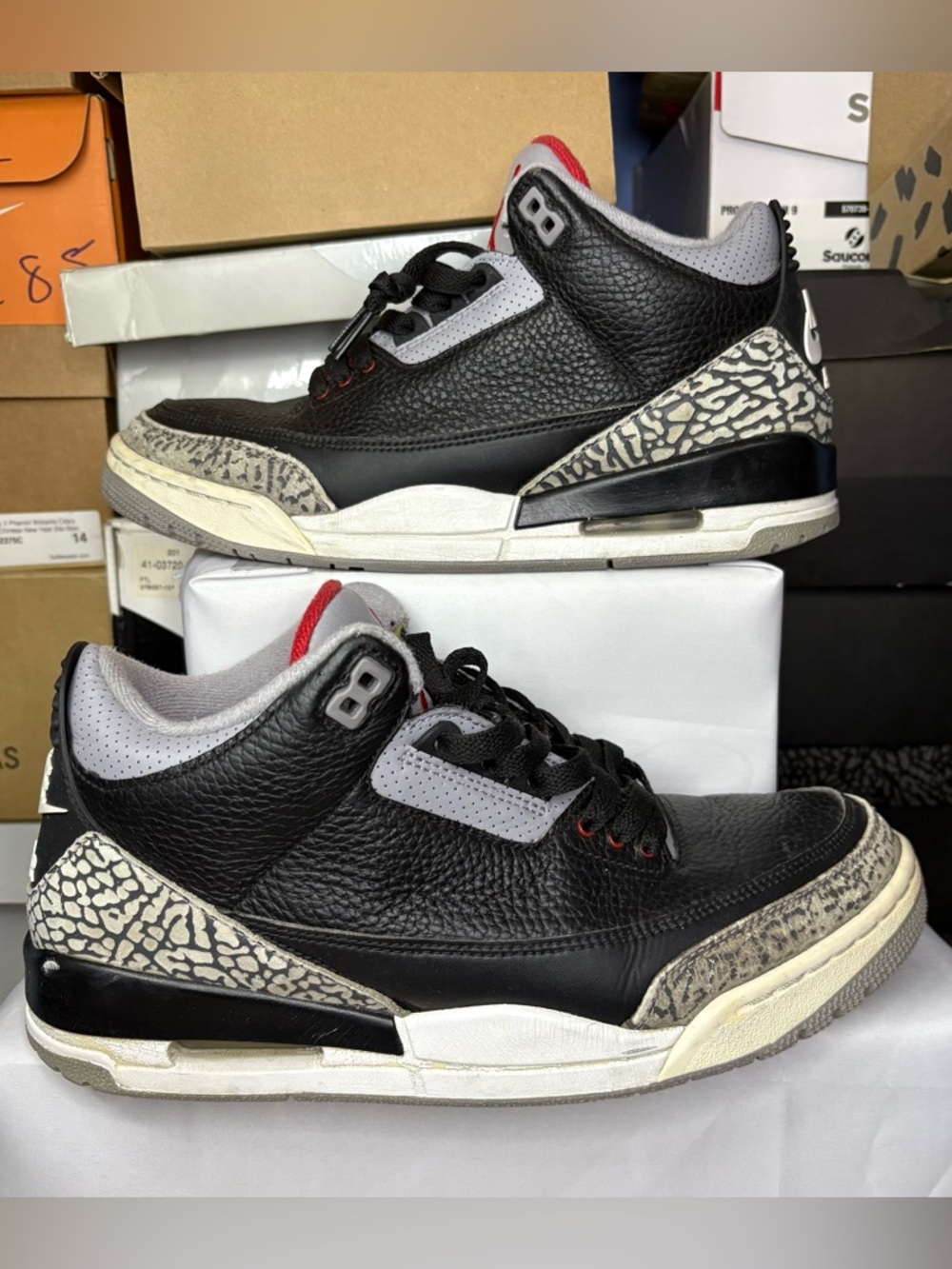 Size 8.5 - Jordan 3 Black Cement 2018